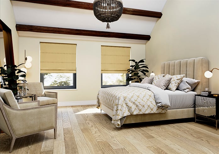 Montierre Stripe, Soft Mustard - Roman Blind - Image 6